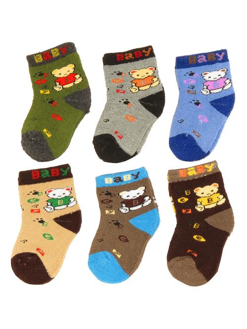 multi colored cotton ankle length sock - 18878373 - Very Small Image - 1