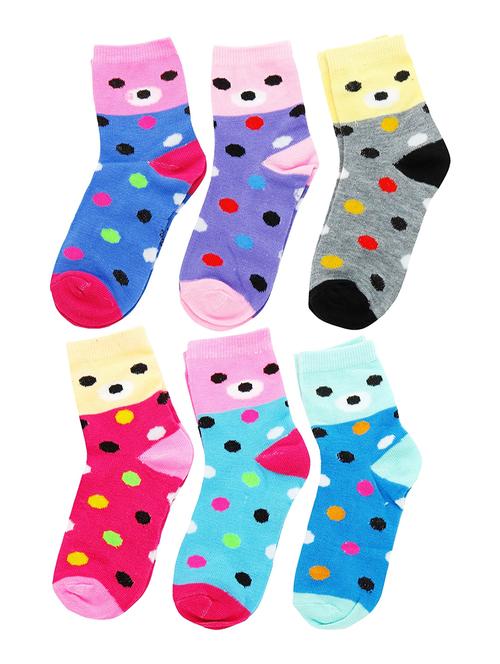 multi colored cotton ankle length sock - 18878382 - Very Small Image - 1