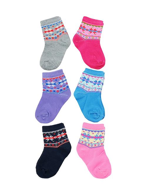 multi colored cotton ankle length sock - 18878394 - Very Small Image - 1