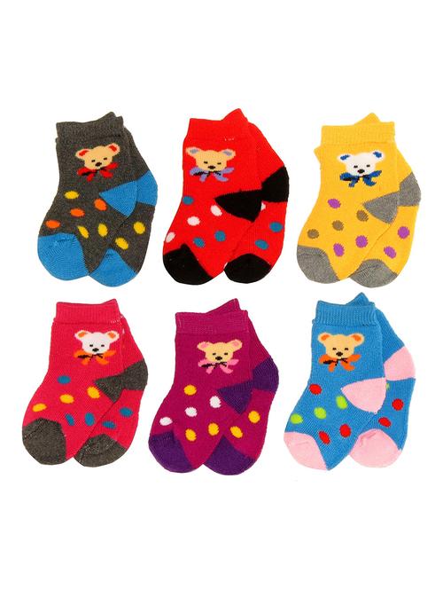 multi colored cotton ankle length sock - 18878401 - Very Small Image - 1