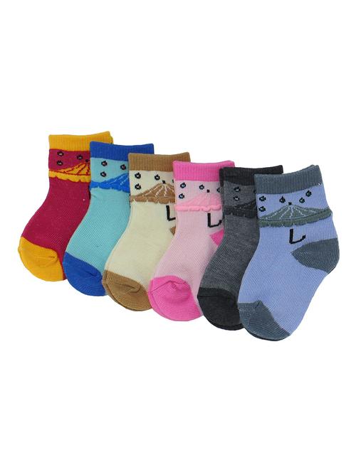 multi colored cotton ankle length sock - 18878406 - Very Small Image - 1
