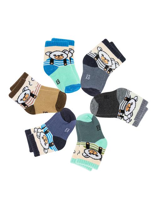 multi colored cotton ankle length sock - 18878412 - Very Small Image - 1