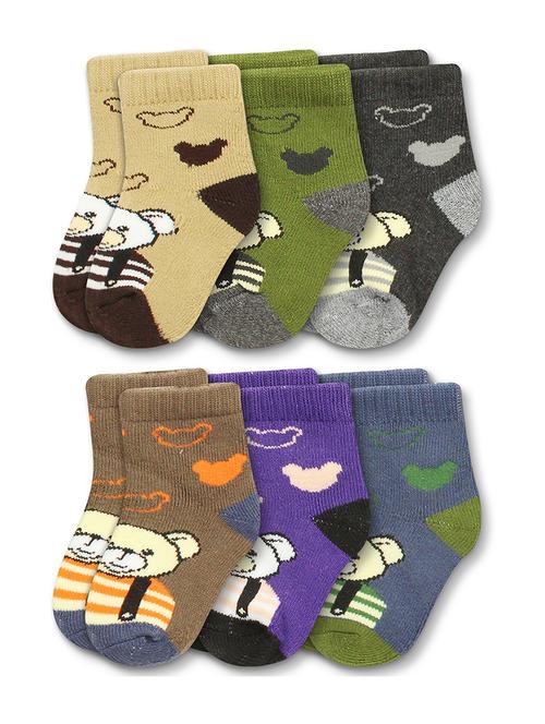 multi colored cotton ankle length sock - 18878430 - Very Small Image - 1