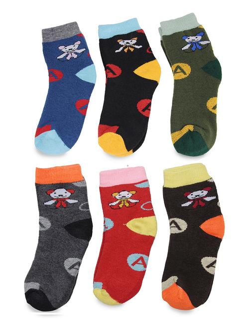 multi colored cotton ankle length sock - 18878435 - Very Small Image - 1