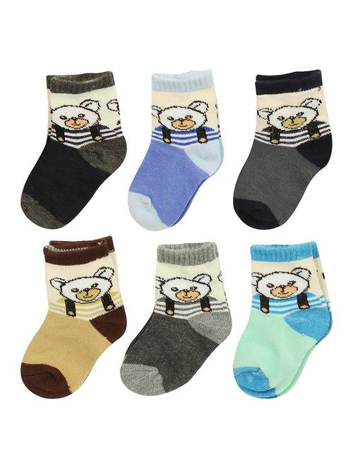 multi colored cotton ankle length sock - 18878444 - Very Small Image - 1