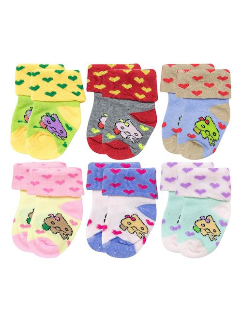 multi colored cotton ankle length sock - 18878480 - Very Small Image - 1