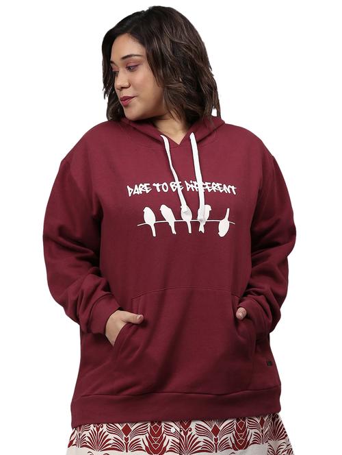 hooded neck graphic sweatshirt - 18878689 - Very Small Image - 1