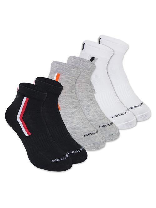 multi colored cotton ankle length sock - 18878820 - Very Small Image - 1
