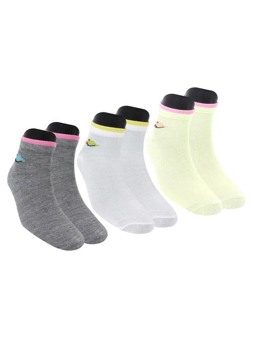 multi colored cotton ankle length sock - 18878841 - Very Small Image - 1