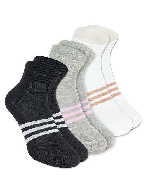 multi colored cotton ankle length sock - 18878845 - Very Small Image - 1