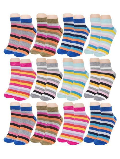 multi colored cotton ankle length sock - 18878886 - Very Small Image - 1