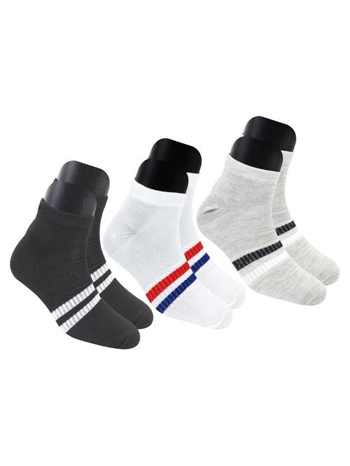 multi colored cotton ankle length sock - 18878931 - Very Small Image - 1