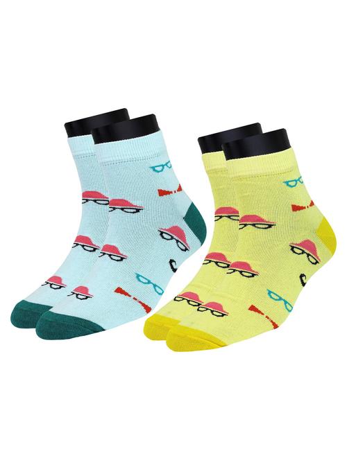 multi colored cotton ankle length sock - 18878946 - Very Small Image - 1