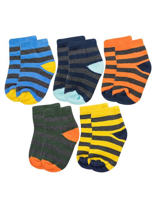 multi colored cotton ankle length sock - 18878978 - Very Small Image - 1