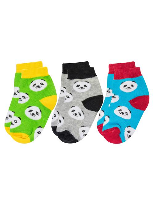 multi colored cotton ankle length sock - 18878984 - Very Small Image - 1