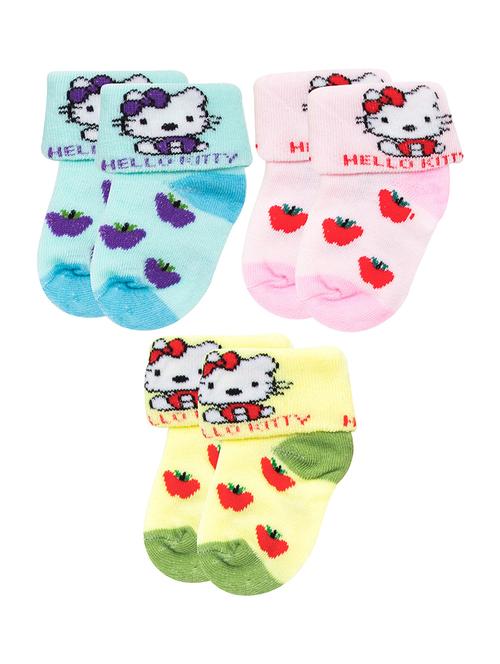 multi colored cotton ankle length sock - 18879002 - Very Small Image - 1