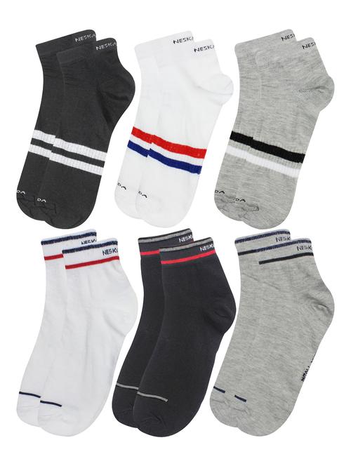 multi colored cotton ankle length sock - 18879625 - Very Small Image - 1
