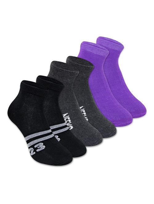 multi colored cotton ankle length sock - 18879629 - Very Small Image - 1