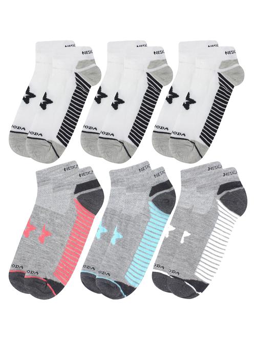 multi colored cotton ankle length sock - 18879633 - Very Small Image - 1
