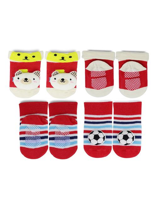 multi colored cotton ankle length sock - 18879727 - Very Small Image - 1