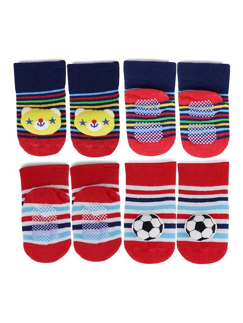 multi colored cotton ankle length sock - 18879738 - Very Small Image - 1