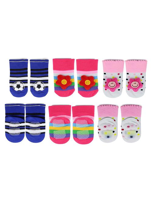 multi colored cotton ankle length sock - 18879758 - Very Small Image - 1