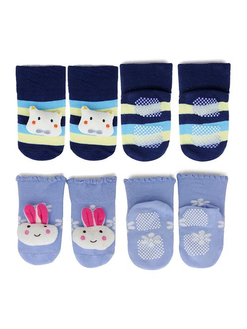 multi colored cotton ankle length sock - 18879798 - Very Small Image - 1