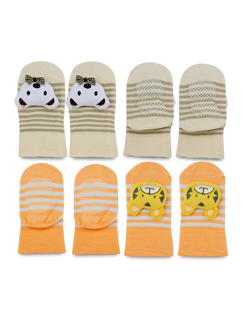 multi colored cotton ankle length sock - 18879802 - Very Small Image - 1