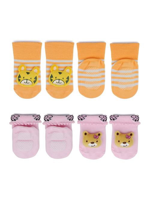 multi colored cotton ankle length sock - 18879806 - Very Small Image - 1