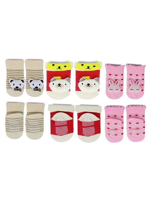 multi colored cotton ankle length sock - 18879846 - Very Small Image - 1