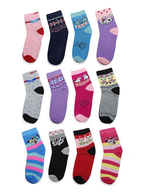 multi colored cotton ankle length sock - 18879889 - Very Small Image - 1