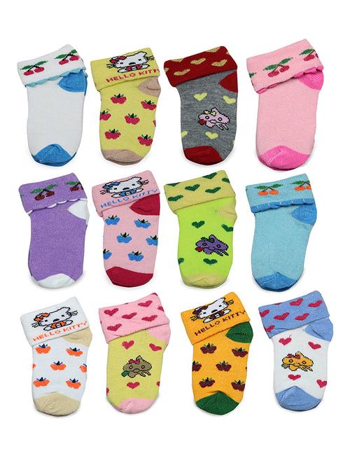 multi colored cotton ankle length sock - 18879891 - Very Small Image - 1