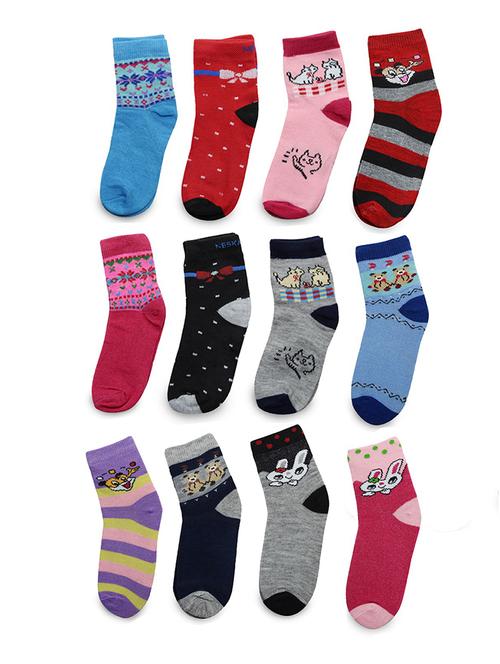 multi colored cotton ankle length sock - 18879894 - Very Small Image - 1