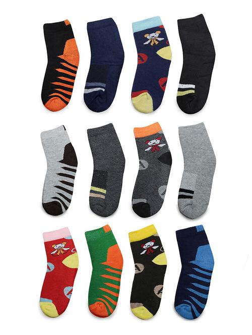 multi colored cotton ankle length sock - 18879897 - Very Small Image - 1