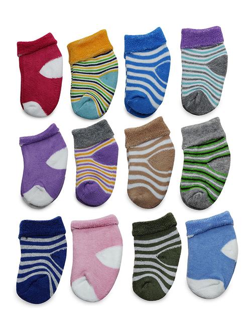 multi colored cotton ankle length sock - 18879902 - Very Small Image - 1