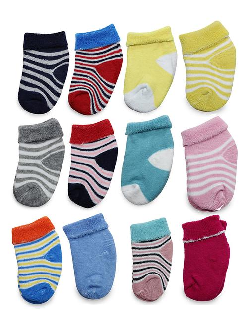 multi colored cotton ankle length sock - 18879913 - Very Small Image - 1