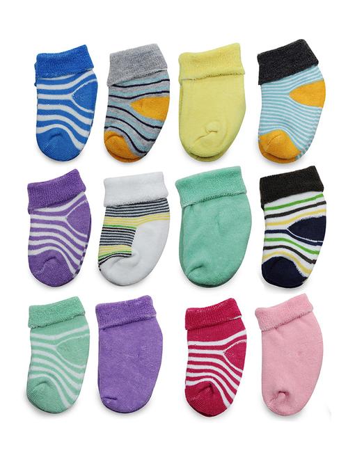 multi colored cotton ankle length sock - 18879927 - Very Small Image - 1