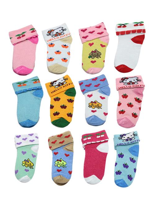 multi colored cotton ankle length sock - 18879949 - Very Small Image - 1