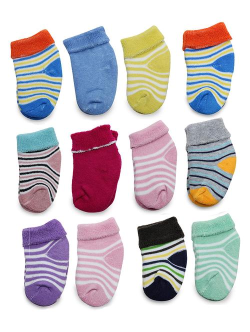 multi colored cotton ankle length sock - 18879951 - Very Small Image - 1