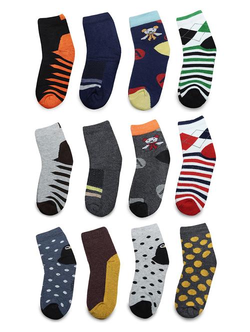 multi colored cotton ankle length sock - 18879968 - Very Small Image - 1