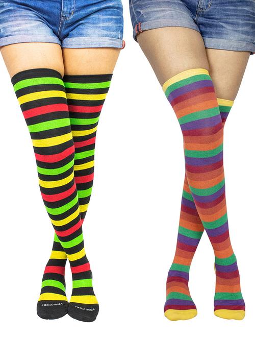 multi colored cotton stockings - 18879983 - Very Small Image - 1