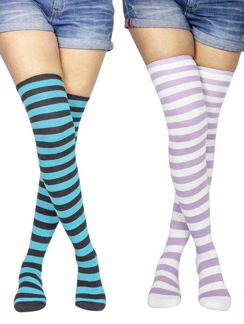 multi colored cotton stockings - 18880017 - Very Small Image - 1