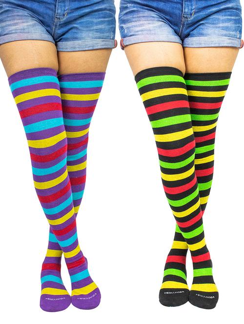 multi colored cotton stockings - 18880020 - Very Small Image - 1