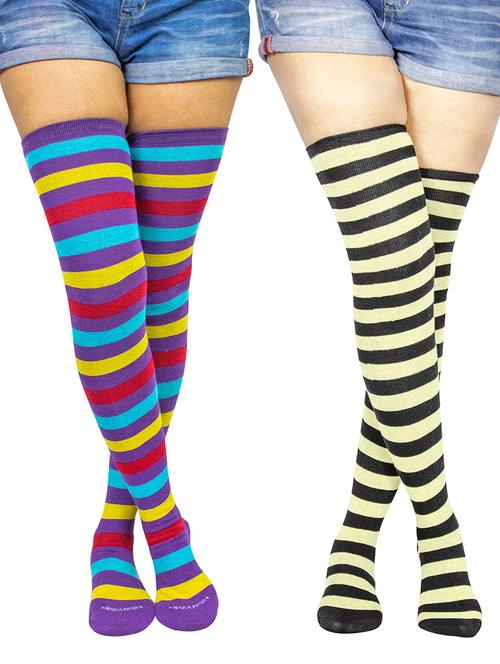 multi colored cotton stockings - 18880032 - Very Small Image - 1