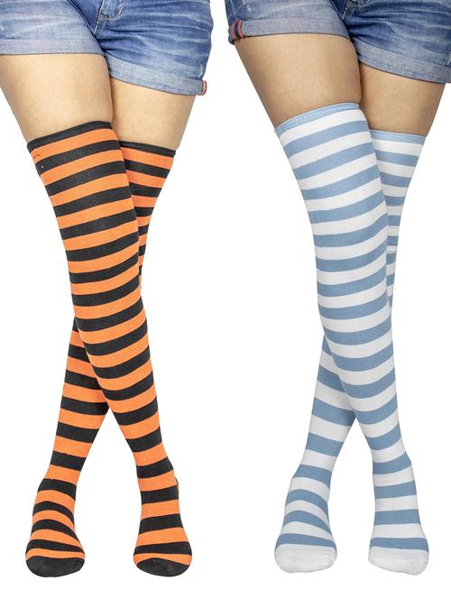 multi colored cotton stockings - 18880104 - Very Small Image - 1