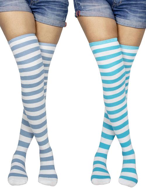 multi colored cotton stockings - 18880114 - Very Small Image - 1