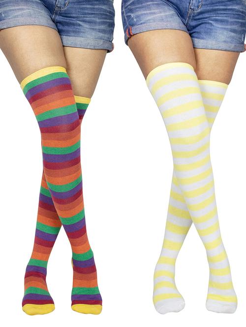 multi colored cotton stockings - 18880122 - Very Small Image - 1