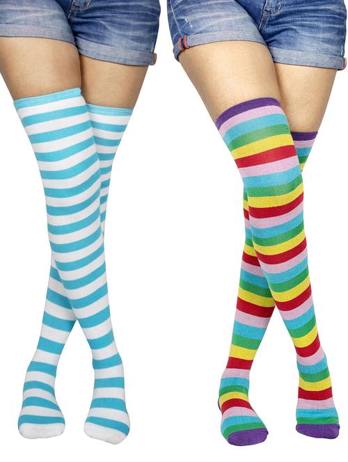 pack of 2 striped stocking - 18880145 - Very Small Image - 1
