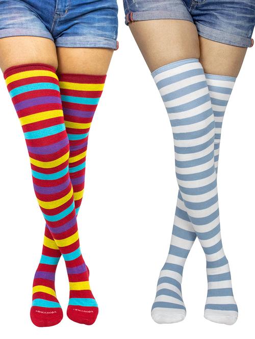 pack of 2 striped stockings - 18880164 - Very Small Image - 1