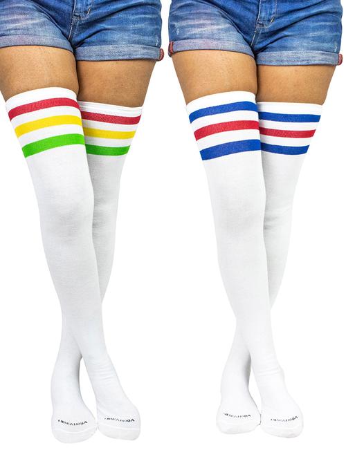 pack of 2 striped stockings - 18880184 - Very Small Image - 1